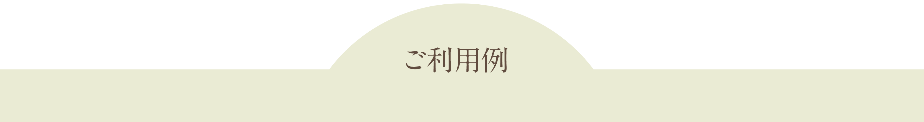 ご利用例